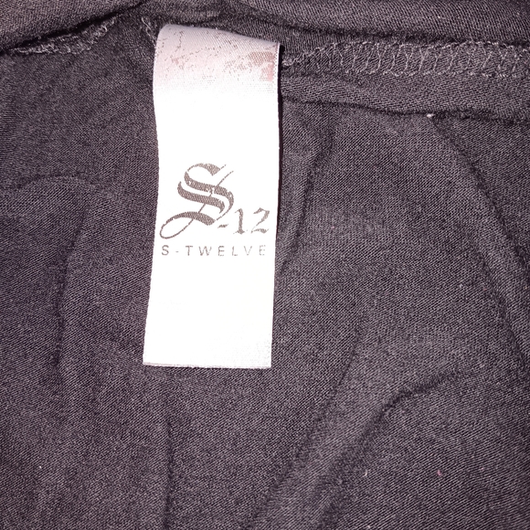 S-Twelve Black Top with Silver Embellishments - Picture 6 of 9